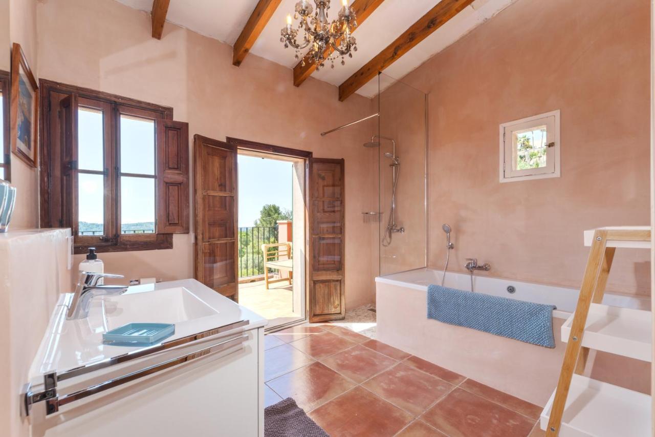 Wunderschoene Ruhige Finca Mit Pool In Galilea กาลิเลีย ภายนอก รูปภาพ